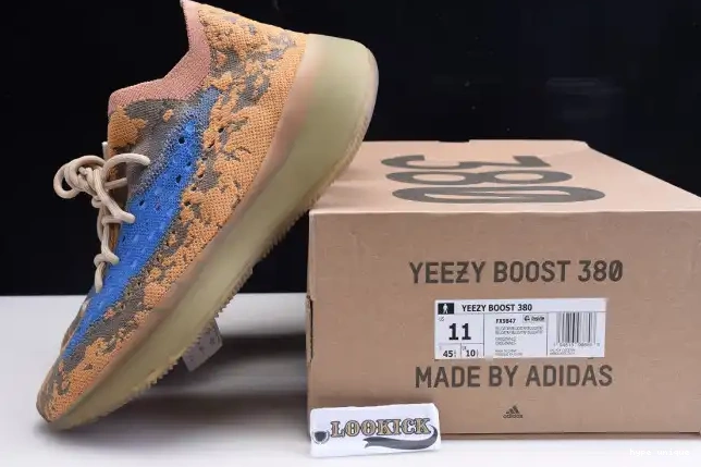 hype YEEZY 380 BLUE BOOST ADIDAS REFLECTIVE OAT FX9847 0603